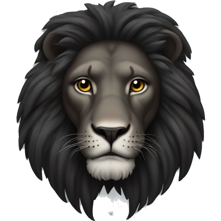 black-lion emoji