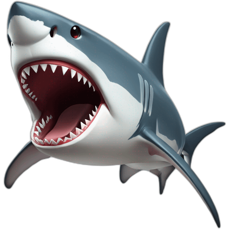 jaws shark is impressed emoji