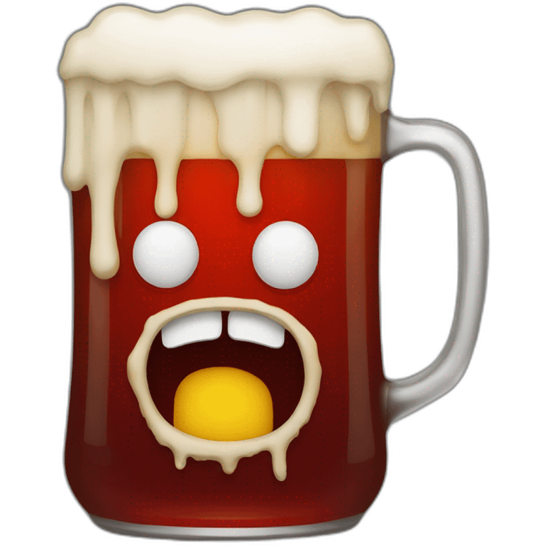 bloody beer emoji