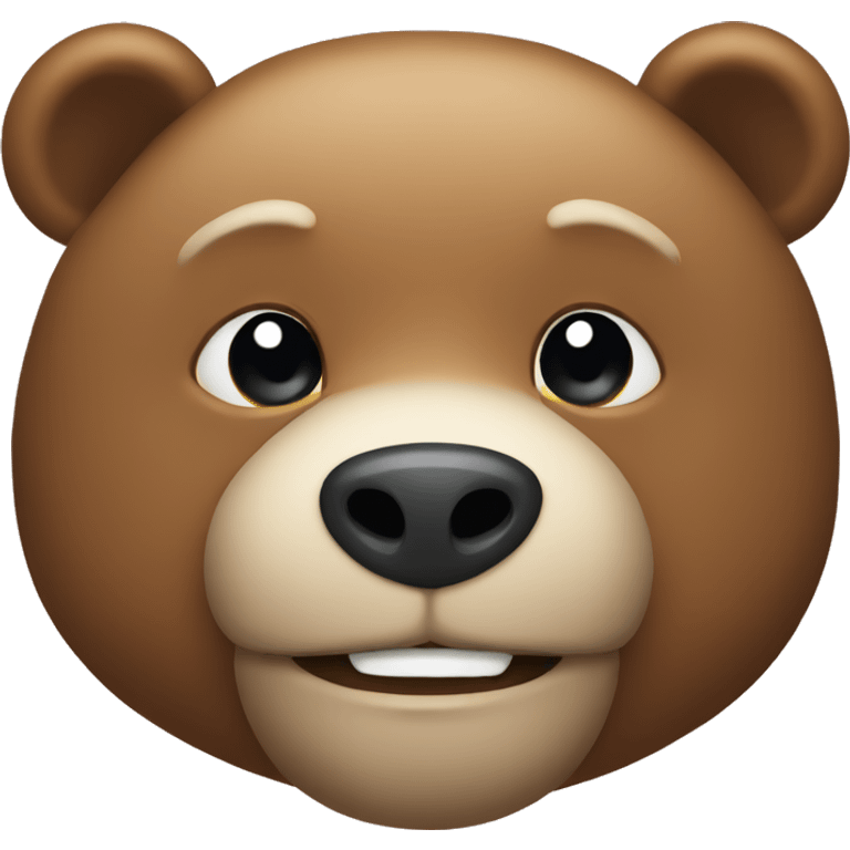 emoji bear face emoji