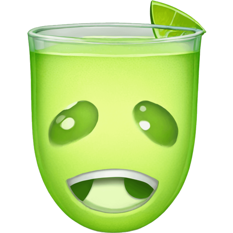 Tequila with lime emoji