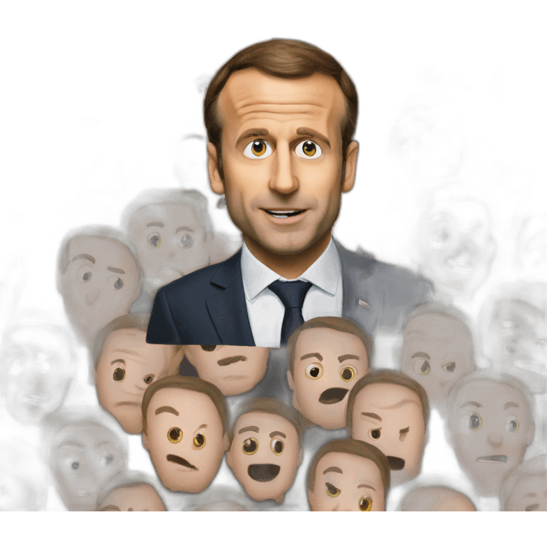 crazy macron emoji