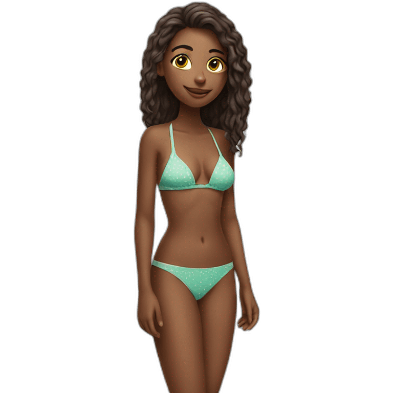 Girl with bikini emoji