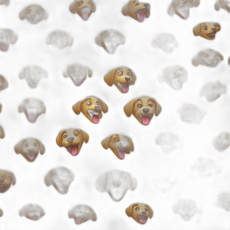 Dog laugh emoji