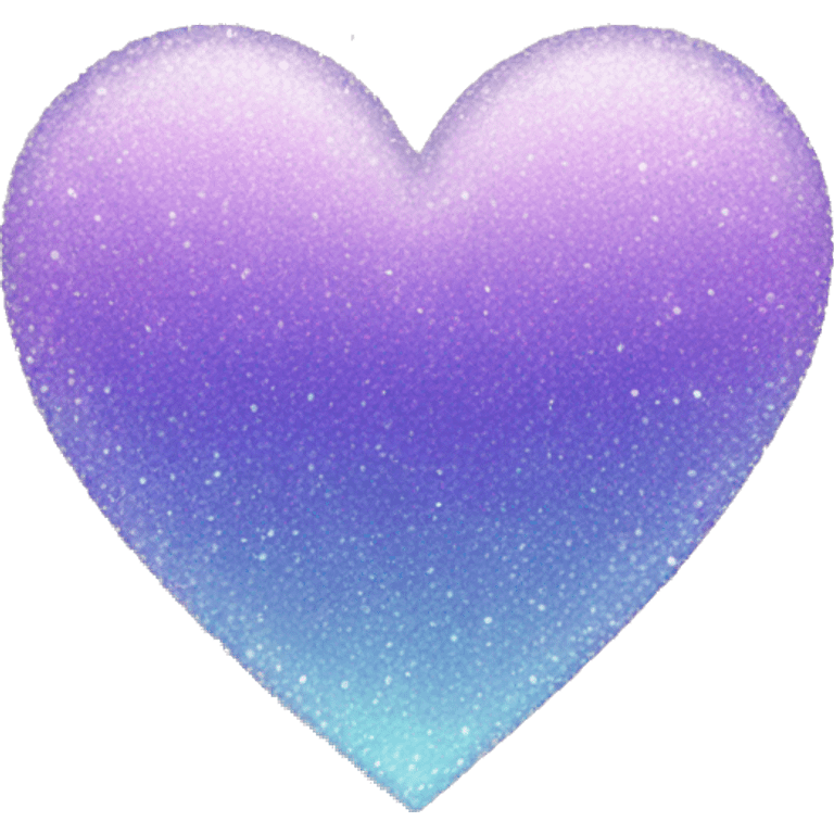 sparkly pastel indigo-lilac-gradient heart emoji