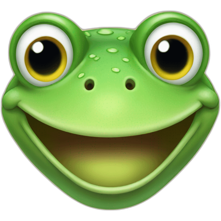 Smiling frog emoji