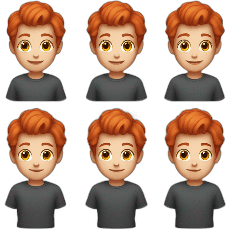 little boy with red hair emoji