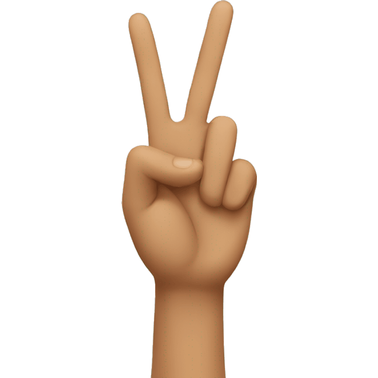 Peace sign with thumb extended emoji