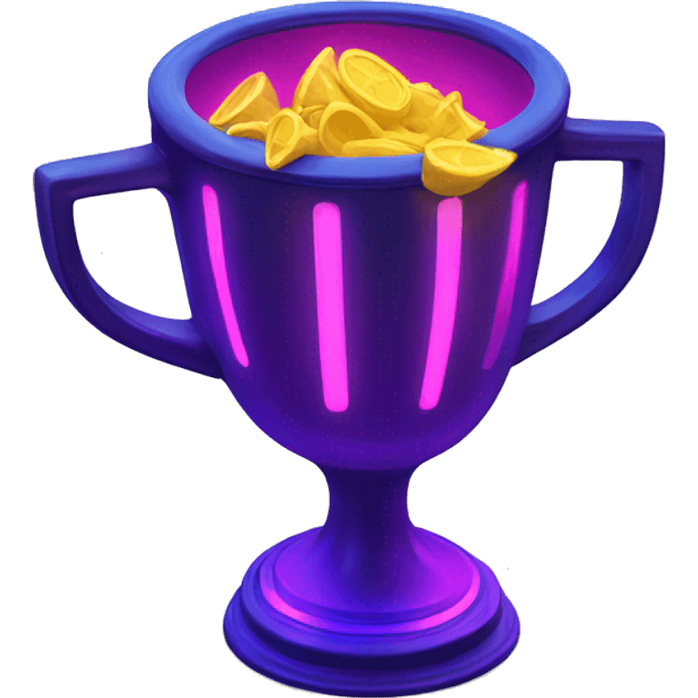 win cup neon emoji