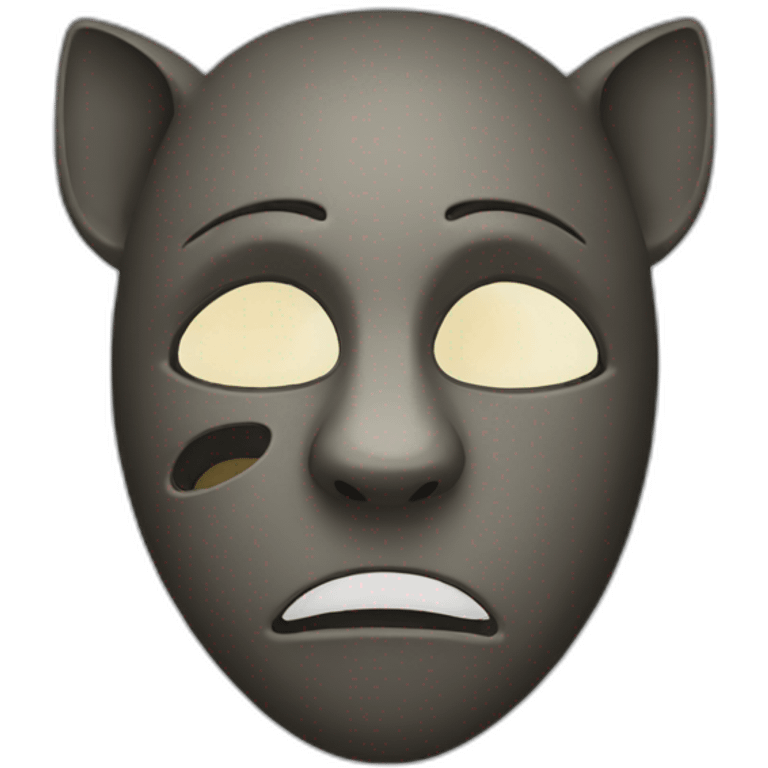 tragedy mask mouse emoji