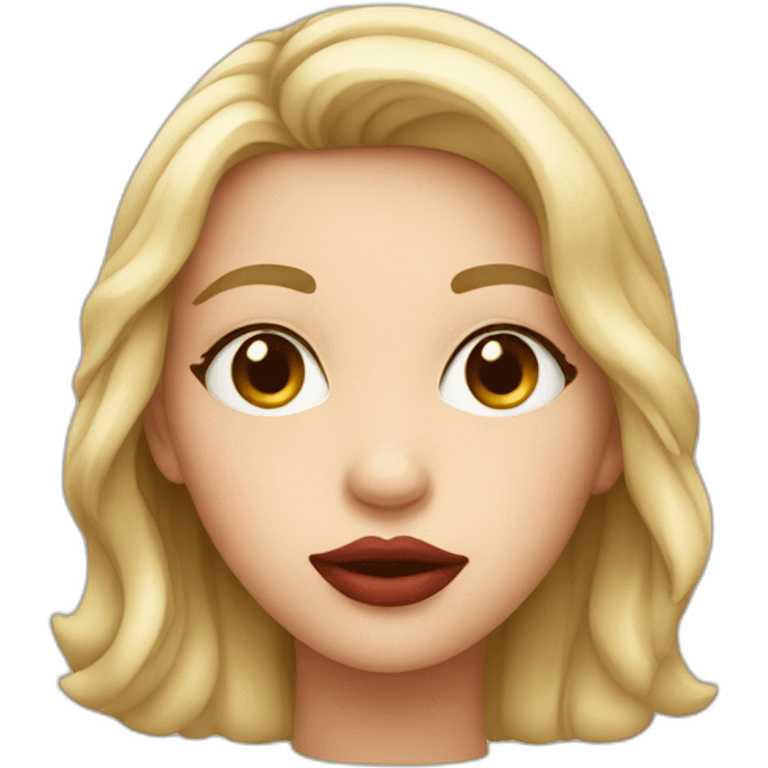 Lips girl emoji