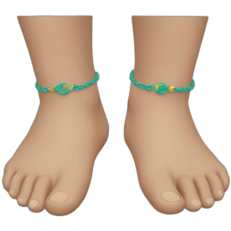 Anklet in feet  emoji