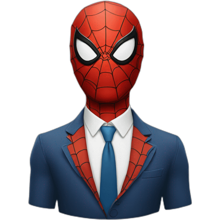 spider man wearing a suit emoji