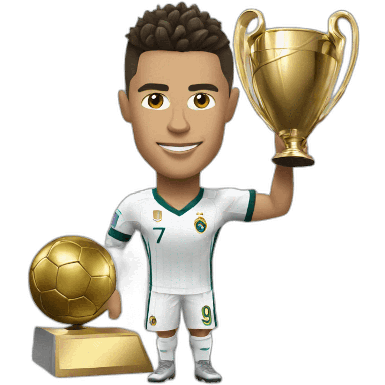 Ronaldo with champions leage emoji