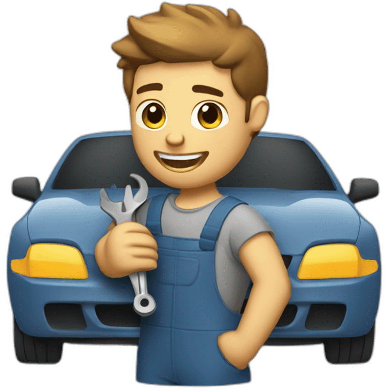 auto mechanic repairs car emoji