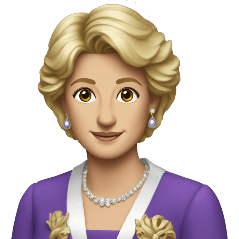 Queer princess Diana emoji