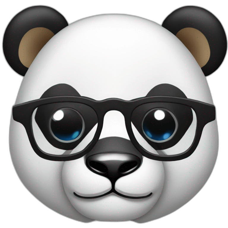 Panda with glass  emoji