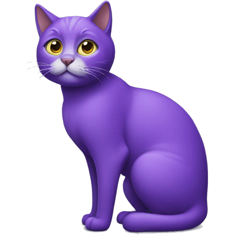 Purple cat emoji