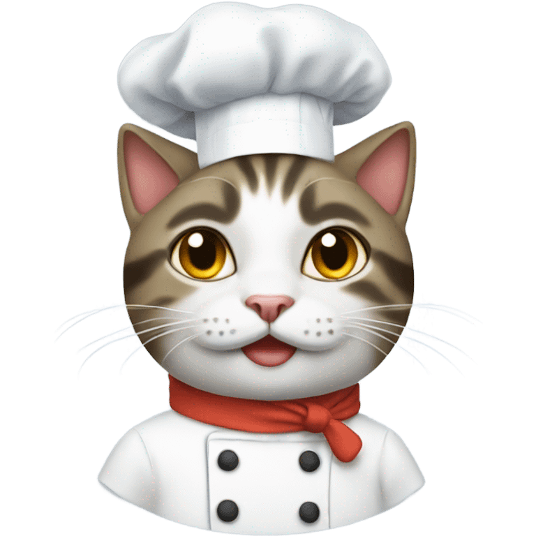 Cat with a chef hat emoji