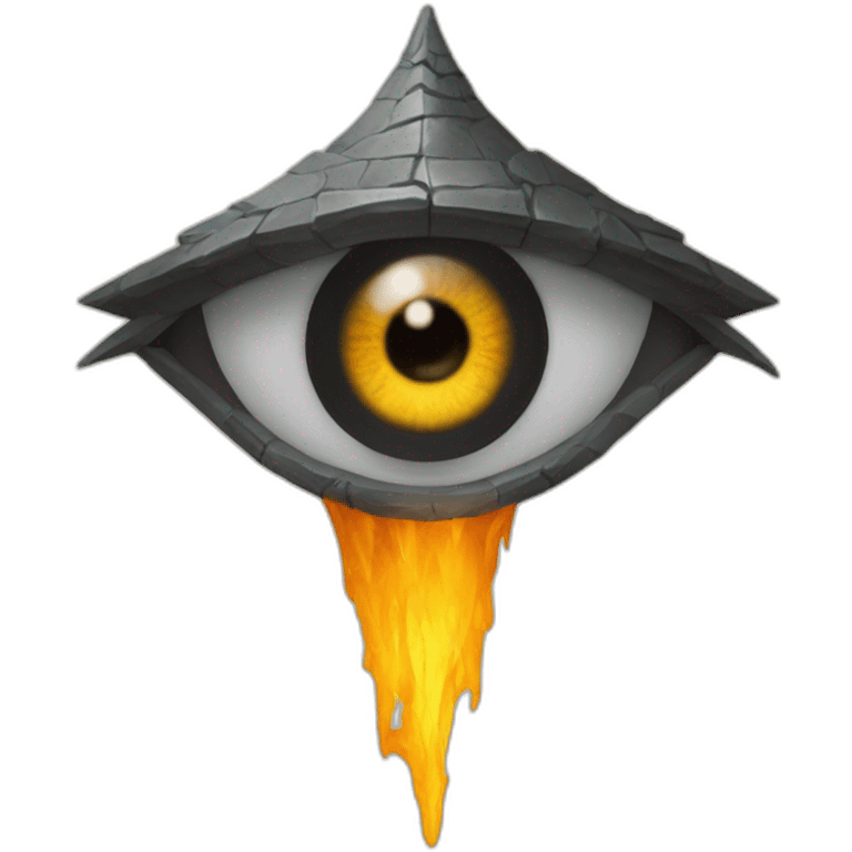 tower  Sauron eye on it emoji