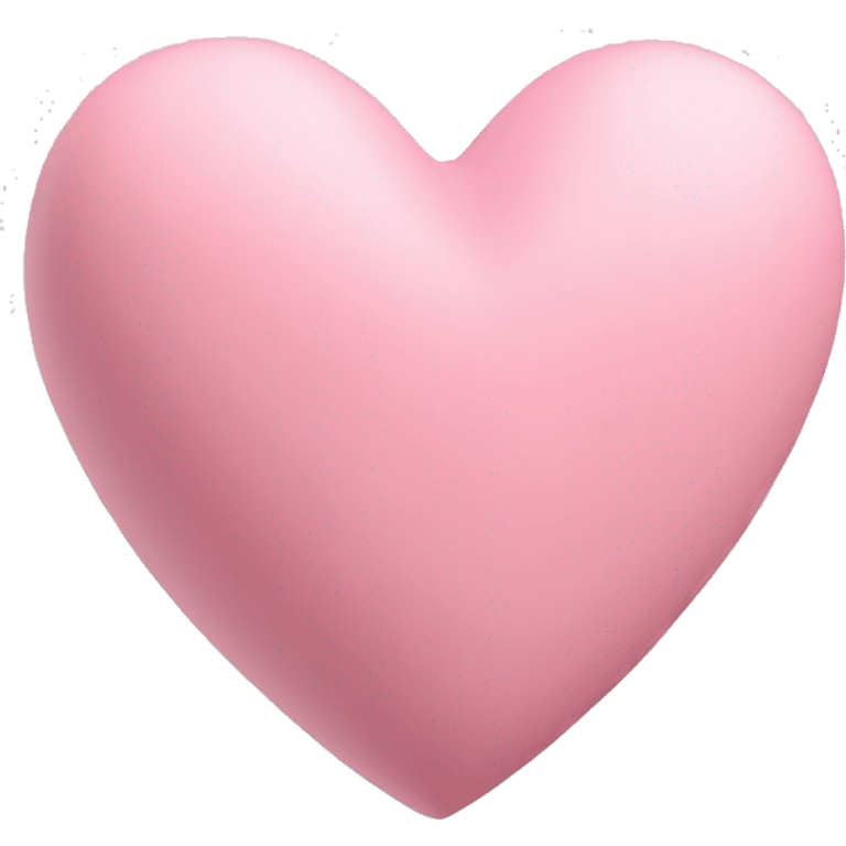 Soft Pink Heart Shape 3d emoji