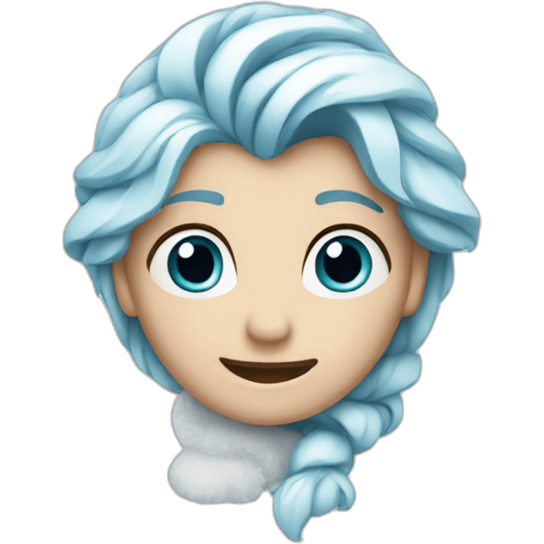 Frozen with a computer emoji