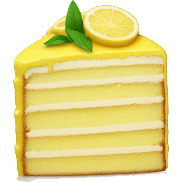 Lemon cake emoji