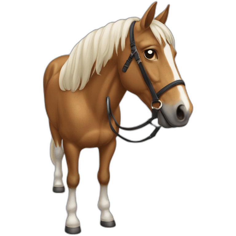 Cheval sur humain emoji