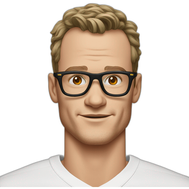 Jonathan Toews wearing glasses as beach bum emoji