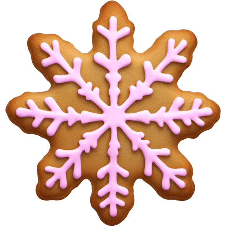 pink snowflake cookie  emoji