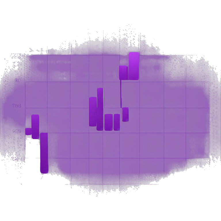 purple chart up emoji