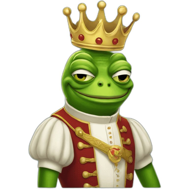 pepe the frog king question emoji