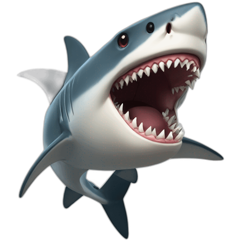 shark biting human emoji