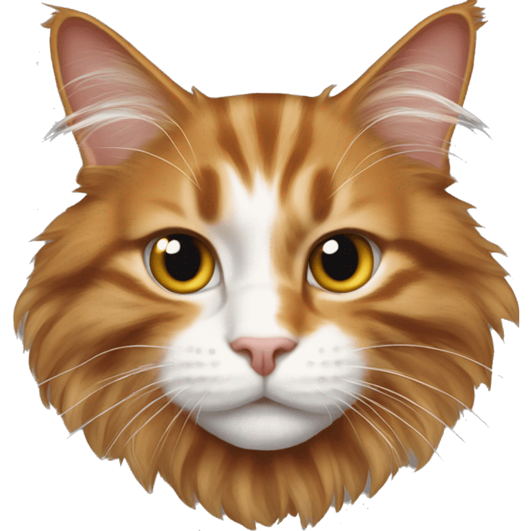 Ginger Maine coon cat  emoji