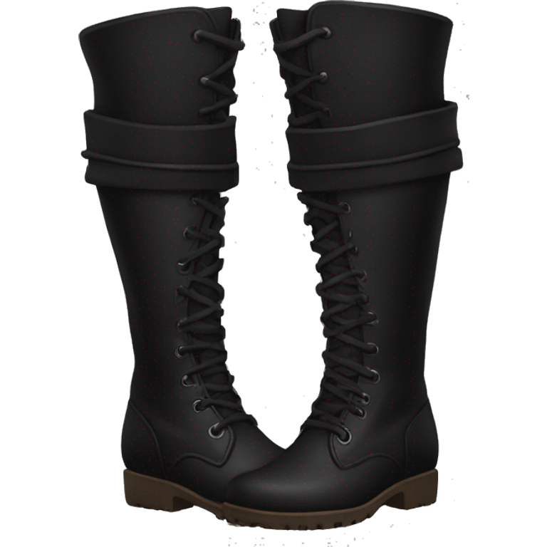 Black boots emoji