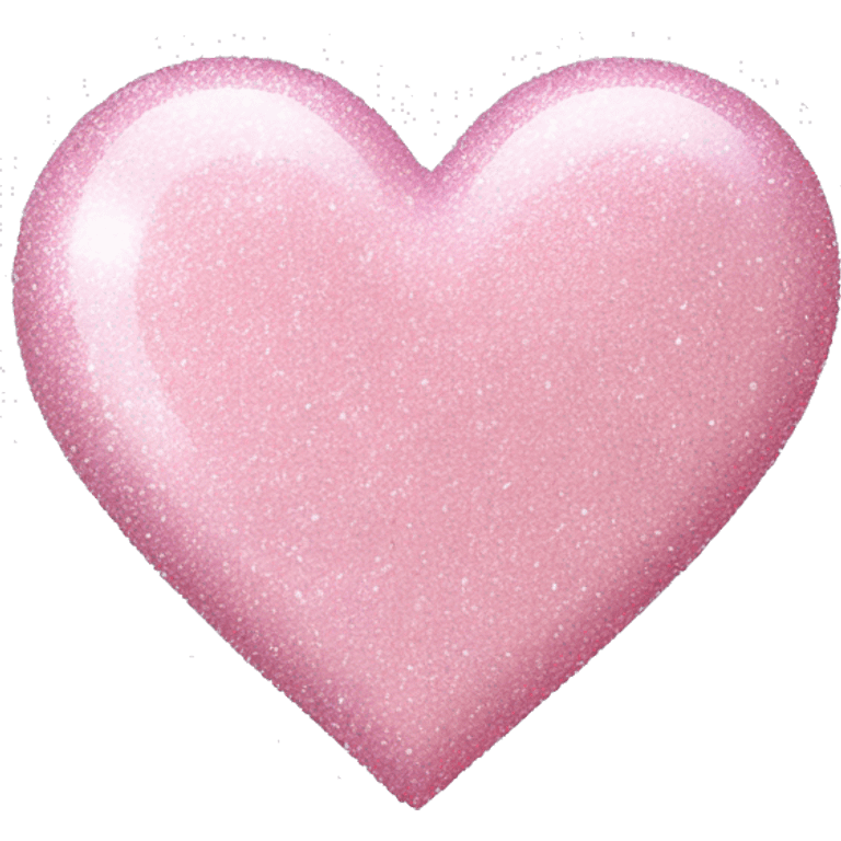 light Pink glitter heart emoji