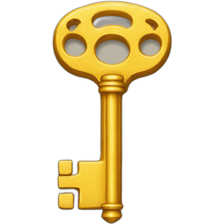 one old yellow key emoji