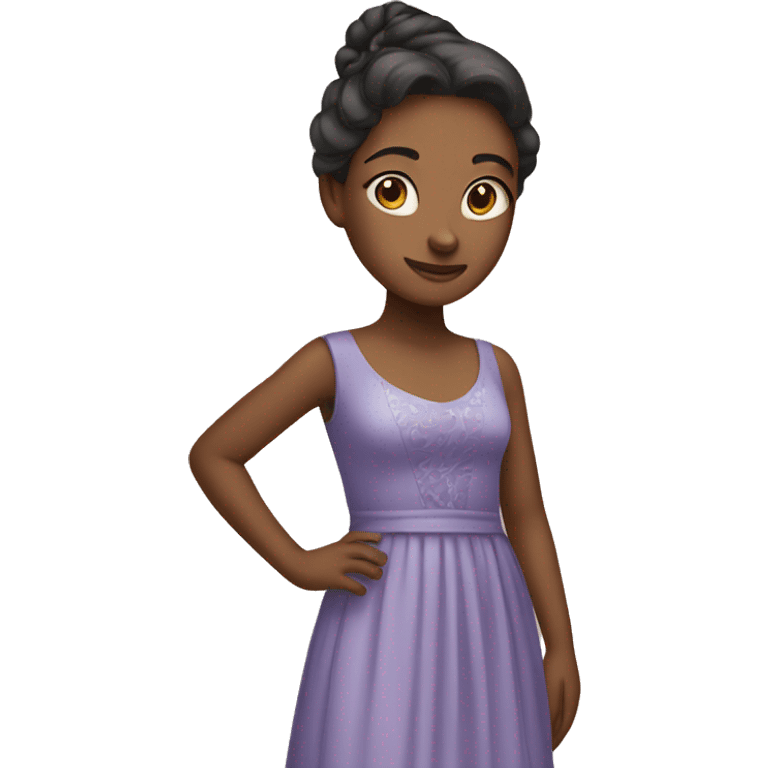 Girl in long dress emoji