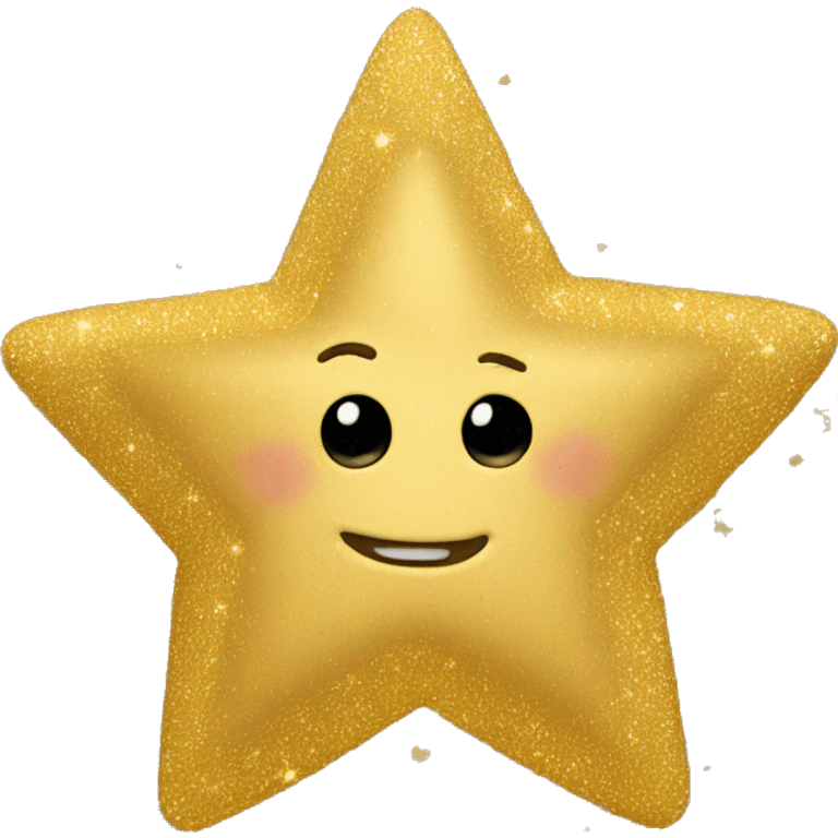 Star with hearts - golden emoji