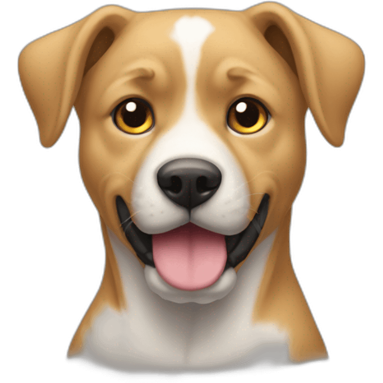 un chien qui protege un chat emoji