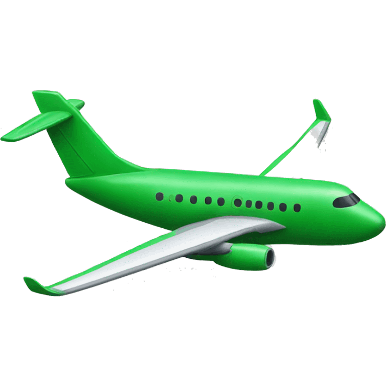 Green plane emoji