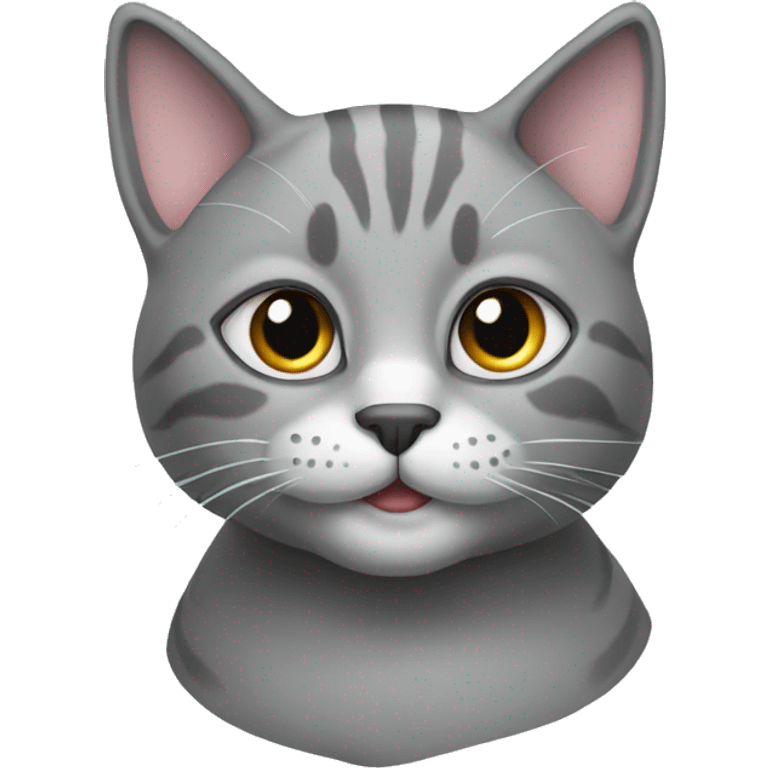 Cat grey emoji