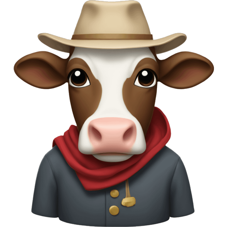 Cow in handmaid’s tale outfit emoji