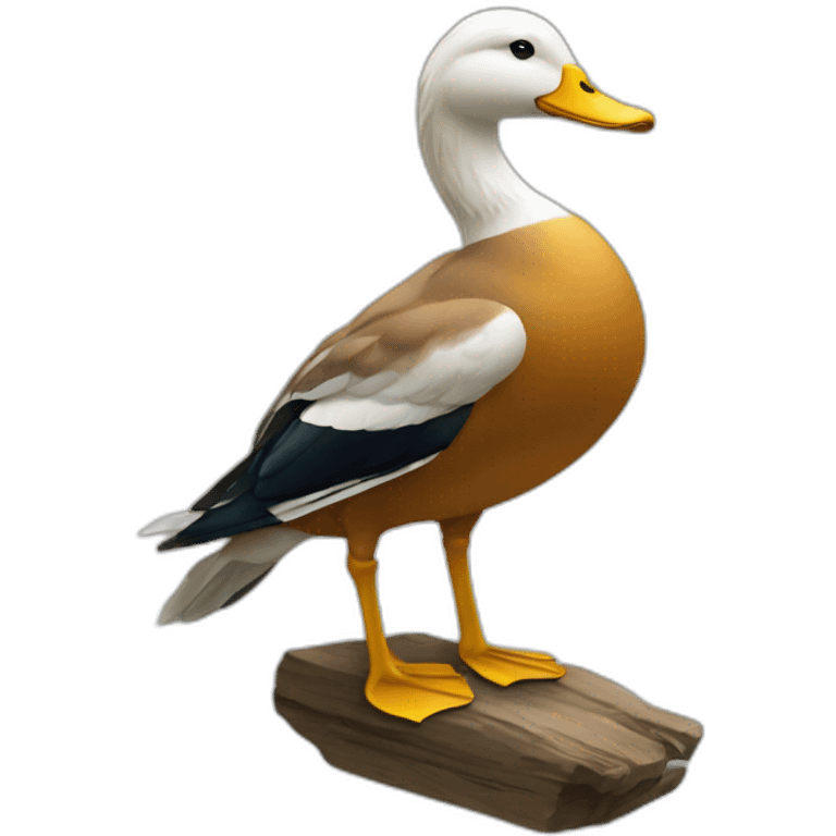 Canard sur un cheval emoji