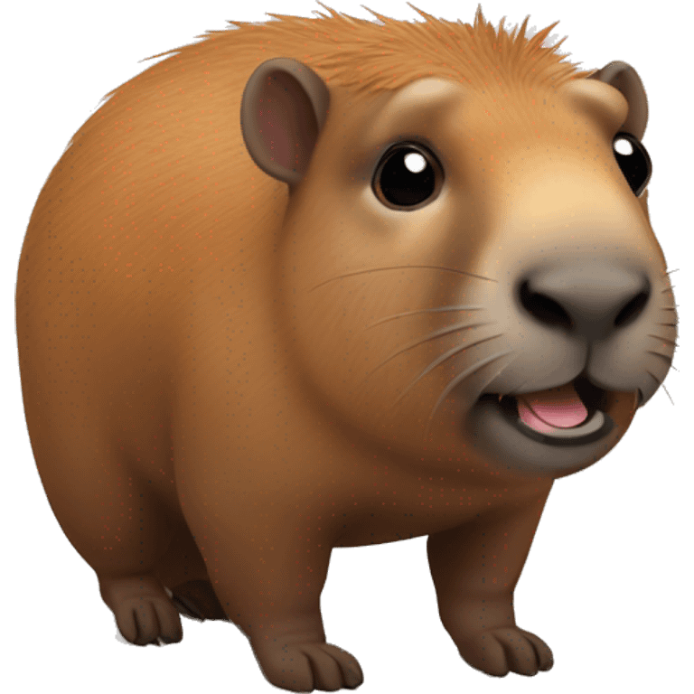 Capibara con lenes emoji