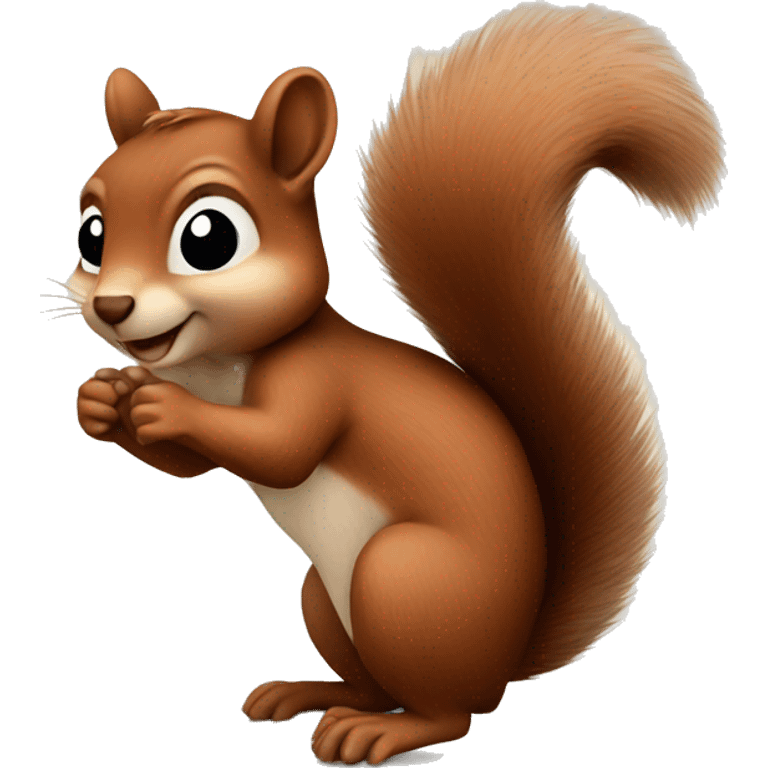 Cute brown squirrel emoji