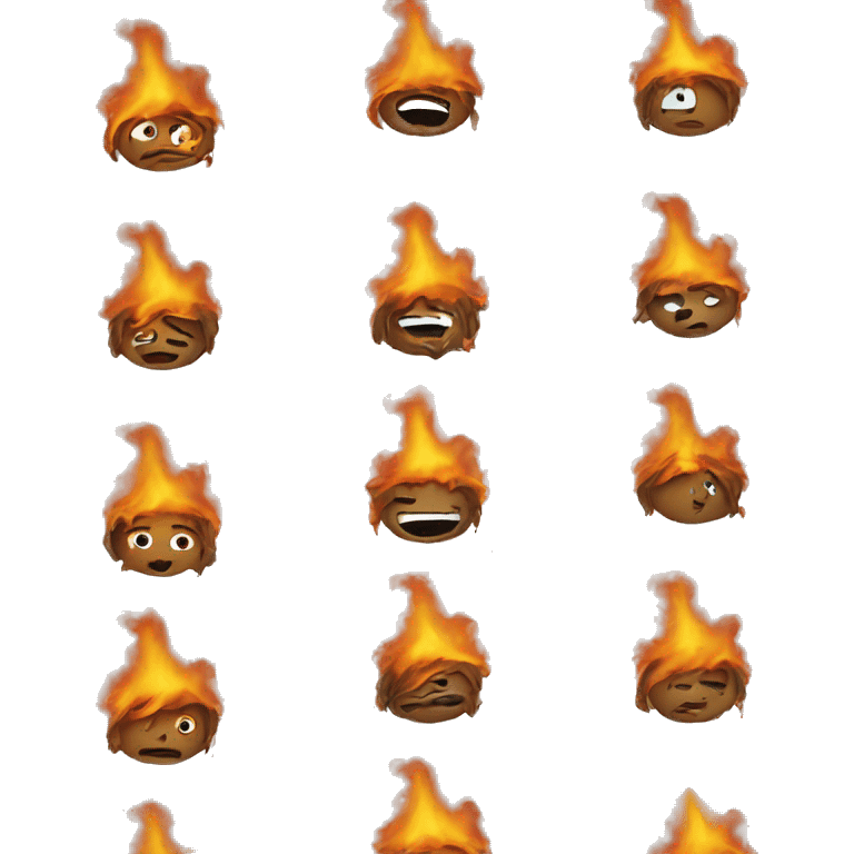 burning photoshop emoji