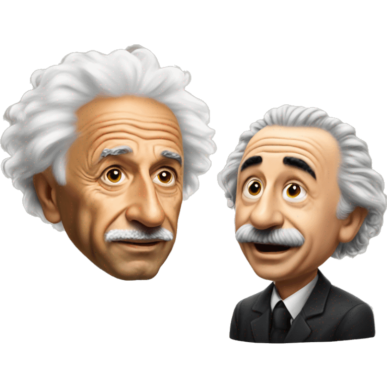 Joe Rogan speaking with Albert Einstein emoji