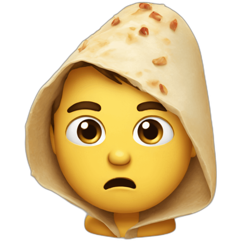 grumpy-boy-eating-burrito emoji