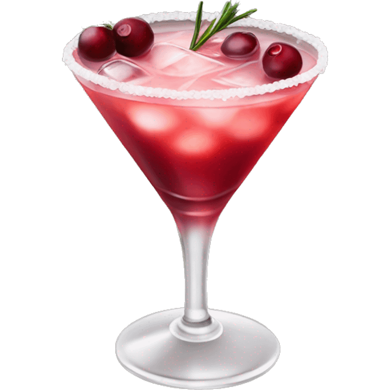 Cranberry rosemary cocktail emoji